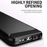 Husa pentru Samsung Galaxy S21 FE 5G, Techsuit Carbon Silicone, negru