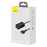 Incarcator wireless Baseus GaN3 Pro Desktop (CCGP000101), 2xUSB-C, 2xUSB-A, 100W, cu Cable Type-C to Type-C, 1m, negru