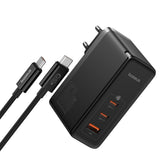Incarcator retea Baseus GaN5 Pro Digital (P10110825113-00), Type-C Cable Included, Incarcare rapidar, 2xType-C, USB, 160W, 240W, negru