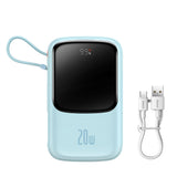 Baterie Externa Baseus Qpow Pro (PPQD030003), Lightning, Type-C, USB, 20000mAh, 20W, cu Cable USB-C, Lightning, 3A