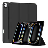 Husa tableta pentru iPad Pro 13 (2024), Techsuit Flex Trifold (cu Pencil Holder), gri