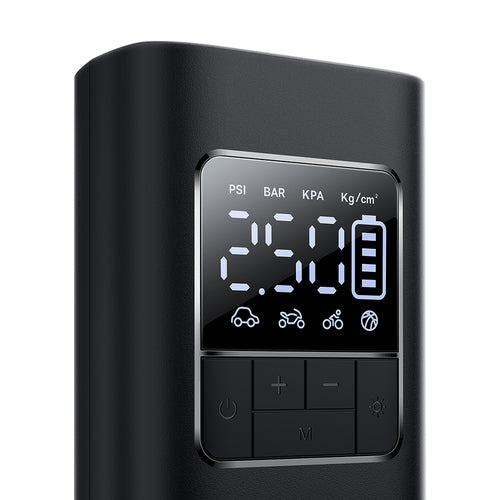 Baseus Car Compressor Super Mini Pro (C11159300111-00), cu Display, 4000mAh, 50W, Cable Type-C, Negru