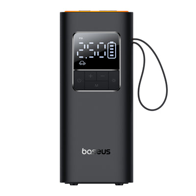 Baseus Car Compressor Super Mini Pro (C11159300111-00), cu Display, 4000mAh, 50W, Cable Type-C, Negru