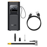 Baseus Car Compressor Super Mini Pro (C11159300111-00), cu Display, 4000mAh, 50W, Cable Type-C, Negru