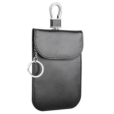 Techsuit Rfid Anti-Theft (AF2), pentru Cards & Keys, PU Leather, EMF Blocker, Negru