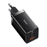 Incarcator retea Baseus GaN5 Pro (CCGP120201), Type-C Cable Included, Incarcare rapida, 2xType-C, USB, 65W, 100W, 1m, negru