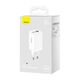 Incarcator retea Baseus GaN5 Pro (CCGP120202), Type-C Cable Included, Incarcare rapida, 2xType-C, USB, 65W, 100W, 1m, alb