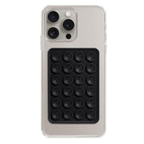 Suport de birou Techsuit Suport telefon (SB-PAD), Suction Pad pentru Selfies, Silicon, Adhesive Mount, Rectangular Shape, negru