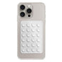 Suport de birou Techsuit Suport telefon (SW-PAD), Suction Pad pentru Selfies, Silicon, Adhesive Mount, Rectangular Shape, alb