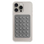 Suport de birou Techsuit Suport telefon (ST-PAD), Suction Pad pentru Selfies, Silicon, Adhesive Mount, Rectangular Shape, gri
