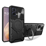 Husa pentru Motorola Moto G85, Techsuit CamGuard Pro, albastru