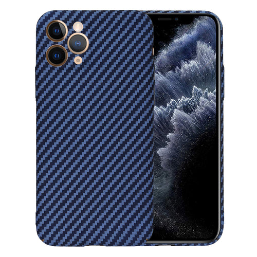 Husa pentru iPhone 11 Pro, Techsuit Carbonite FiberShell, cyan