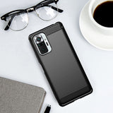 Husa pentru Xiaomi Redmi Note 10 Pro, Techsuit Carbon Silicone, albastru