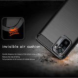 Husa pentru Xiaomi Redmi Note 10 4G, Techsuit Carbon Silicone, negru