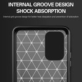 Husa pentru Xiaomi Redmi Note 10 4G, Techsuit Carbon Silicone, negru
