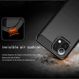 Husa pentru Xiaomi Mi 11 Lite, Techsuit Carbon Silicone, negru