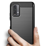 Husa pentru Xiaomi Redmi 9T, Techsuit Carbon Silicone, negru