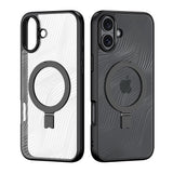 Husa pentru iPhone 16 Plus, Dux Ducis Aimo MagSafe Magnetic Stand, negru