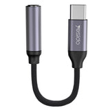 Adaptor Yesido, Audio Cable Yau19 Type-C to Jack 3 5mm Koff A3d2de, Negru