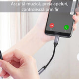 Adaptor Yesido, Audio Cable Yau19 Type-C to Jack 3 5mm Koff A3d2de, Negru