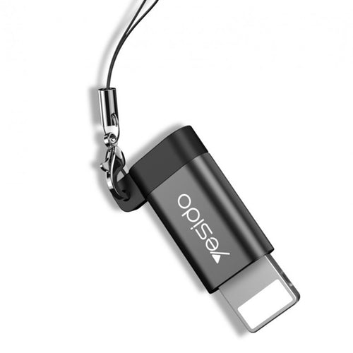 Adaptor Yesido OTG Adapter (GS05), Lightning to Micro-USB, Plug & Play, 480Mbps, Negru