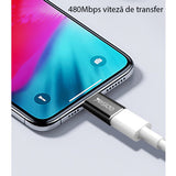 Adaptor Yesido OTG Adapter (GS05), Lightning to Micro-USB, Plug & Play, 480Mbps, Negru