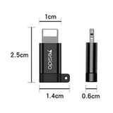 Adaptor Yesido OTG Adapter (GS05), Lightning to Micro-USB, Plug & Play, 480Mbps, Negru