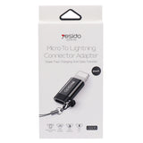 Adaptor Yesido OTG Adapter (GS05), Lightning to Micro-USB, Plug & Play, 480Mbps, Negru