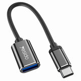 Adaptor Yesido OTG Adaptor Cablu (GS01), Type-C to USB 2.0, Plug & Play, Negru