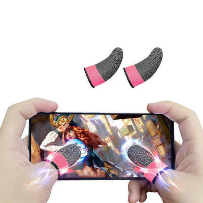 Techsuit Mobile Gaming Finger Sleeve (FS4-04), pentru Peaceful Elite, King of Glory, Anti-Sweat, Roz