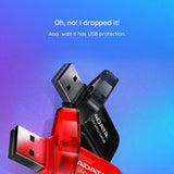 Adata Memory Stick UV240 (AUV240-64G-RBK), USB 2.0 Flashdrive, 64GB, Negru