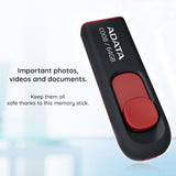 Adata Memory Stick C008 (AC008-16G-RKD), USB 2.0 Flashdrive, 16GB, Negru