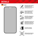 Folie de protectie pentru iPhone 16 Plus, Displex Premium Real Glass Privacy Full Cover