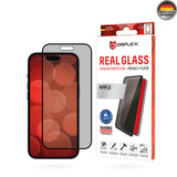 Folie de protectie pentru iPhone 16 Plus, Displex Premium Real Glass Privacy Full Cover