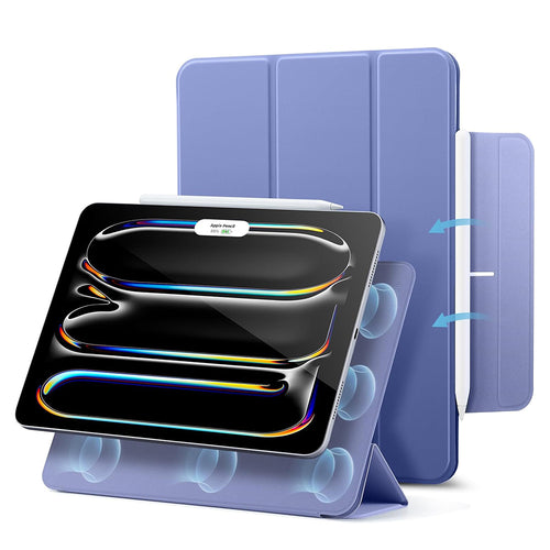 Husa tableta pentru iPad Pro 13 (2024), ESR Rebound Magnetic, mov