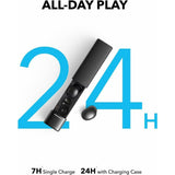 Casti wireless Anker SoundCore A30i (A3958G11), Bluetooth 5.4, ANC, IP54, cu Microfon, negru