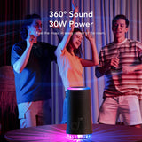 Boxa portabila Anker SoundCore Glow (A3166G31), 360° Sound, 30W, IP67, albastru