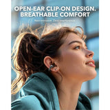 Casti wireless Anker SoundCore C30i (A3330G11), Bluetooth 5.3, Open-ear, IPX4, Reducere zgomot, Microfon, negru