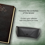 Techsuit Glasses Case (ETOB1), Eco Leather, 167 x 70 x 40mm, Negru