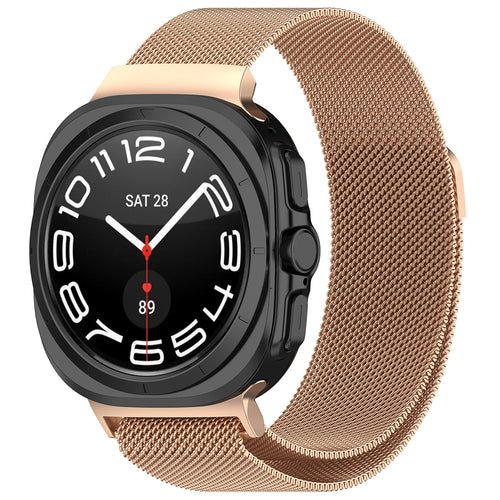 Curea pentru Samsung Galaxy Watch Ultra 47mm, Techsuit Watchband (W009), roz auriu