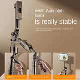 Selfie stick Techsuit (K28), Compact Tripod Mount cu Bluetooth Telecomanda, 360, Pliabil, 175cm, negru