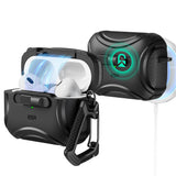 Husa casti pentru AirPods Pro 1/2, ESR, Cyber Magnetic Lock Case Halolock, alb
