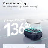 Husa casti pentru AirPods Pro 1/2, ESR, Cyber Magnetic Lock Case Halolock, alb