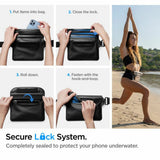 Borseta Spigen Waterproof Pouch A620 (AMP04532), Universal Waist Bag pentru Accessories, Negru