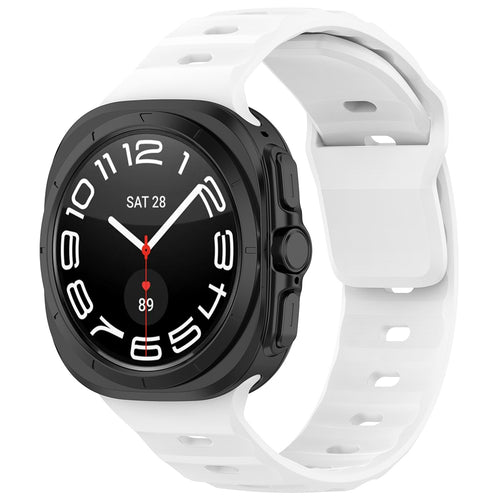 Curea pentru Samsung Galaxy Watch Ultra 47mm, Techsuit Watchband (W055), alb