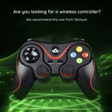 Gamepad Techsuit Wireless Controller (V8), Bluetooth V4.0, 2.4G, 400mAh, negru;albastru