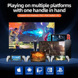Gamepad Techsuit Wireless Controller (BSP-D9), Gamepad pentru Tablet, Phones, Nintendo Switch/PS3/PS4, Bluetooth V5.2, 400mAh, negru