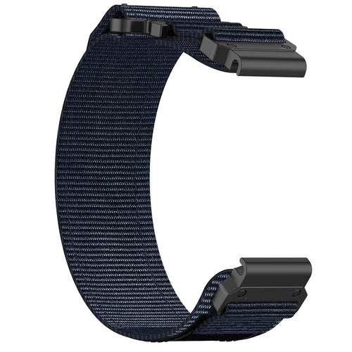 Curea pentru Garmin Fenix 6X/6X Pro, Techsuit Watchband QuickFit 26mm (W057), bleumarin