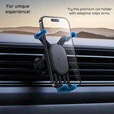Suport auto Baseus Pro (SUWX030001), Stable Gravitational, Wireless Charging, pentru Grila ventilatie, 15W, negru