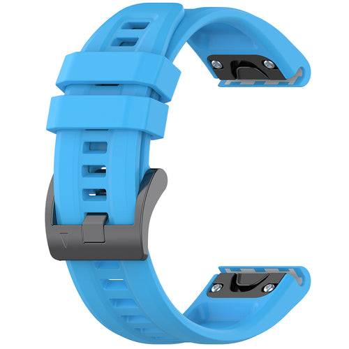 Curea pentru Garmin Fenix 5/6/6 Pro, Techsuit Watchband QuickFit 22mm (W060), albastru